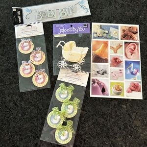 NEW baby boy girl child stroller newborn sticker lot